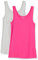 Amazon Essentials Camiseta de Tirantes de Ajuste Entallado Mujer, Pack de 2, Gris Mezcla/Rosa Brillante, L