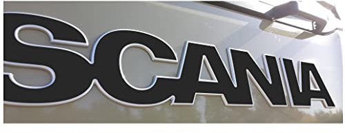 W.B.A. Aufkleber passend für Scania Emblem der Serie S und R ab Bj. 2017 schwarz matt