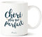 Manahia Mug Amour - Chéri plus que Parfait Avec Boite Kraft - 330 mL Céramique - Imprimé en France - Saint Valentin - Cadeau Couple - Tasse Je t'aime - Mug Noël- Cadeau Homme - Copain - Romantique