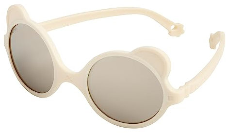 KI ET LA - OURSON - Lunettes de Soleil Bébé 0-4 ans Norme CE- Protection UV - Ultra Légères - Souples - Incassables - Filtre Lumière Bleues - Made In France- Cordon Ajustable Inclus - Marque Française