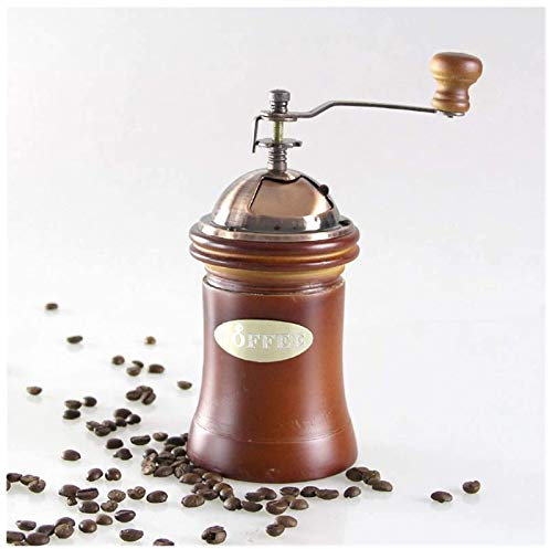 Vintage Manual Coffee Grinder, Coffee Bean Spice Hand Grinder Coffee Mill Adjustable Coarseness Ceramic Mill
