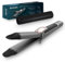 Cecotec Plancha de pelo Bamba RitualCare 1000 Titanium 2in1. Plancha y Tenacilla, Revestimiento de Titanio, Calentamiento Ultrarrápido, Selector táctil, Temperatura entre 140 y 220 grados
