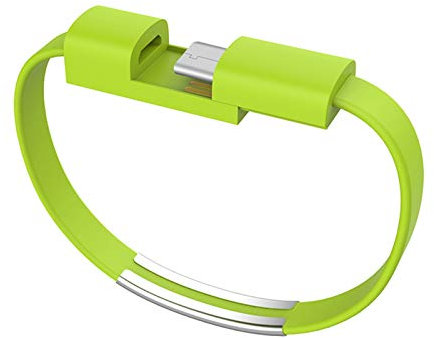 Bracelet Usb Charging Cable Data Cord Line Sync For Iphone Android Samsung S8 S9 S10 Huwei P30 C Type-c Short Usb Cabletype,Fashion decoration (apple-green)