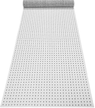 Esprit Home, In & Outdoor Kurzflor Teppich - Läufer für Terrasse, Balkon, Küche, Wohnzimmer, Monroe (80 x 150 cm, Schwarz Weiß)