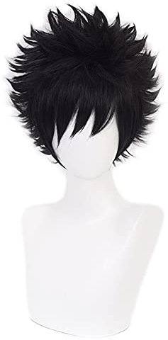 HIROAKIYA Toya Todoroki Dabi Wig, MHA Toya Todoroki Dabi Cosplay Wig with Wig Cap