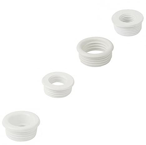 Siphon Dichtung Manschette Reduzier Gummi Nippel HT Abflussrohr Weiss (Ø 56/32)