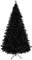 Prextex 1.8M Black Christmas Tree - Artificial Canadian Fir Small Christmas Trees w/Metal Stand, 1200 Tips, Perfect Home Decor, Living Room and Kitchen - Compact Easy to Store (1.8M/6Ft, Black Tree)