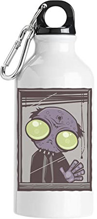 Zombie In The Office 9 To 5 Corporate Tourist Water Bottle White 400ml