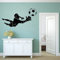 QIANGTOU Sport Wandaufkleber Abnehmbare Fußball Torwart Spieler Wandtattoo Kinder Jungen Zimmer Dekor Vinyl Sport Kunst Wandbild Wandaufkleber 77x42cm