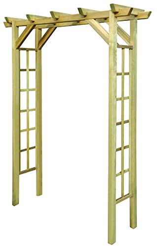 SKM Pérgola/arco de jardín 150 x 50 x 200 cm de madera impregnada
