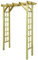 SKM Pérgola/arco de jardín 150 x 50 x 200 cm de madera impregnada