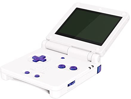 eXtremeRate Custom Taste Set für nintendo Gameboy Advance SP, Buttons Replacement A B L R Knöpfe Ersatztaste Zubehör für nintendo GBA SP Console–Konsole NICHT enthalten(Chamäleon Lila Blau)