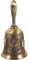 Fayemint Campana De Mano,Campana De Llamada De Aleación De Zinc, Campanillas de Metall, Metal té Mano Bell, para La Escuela, Recepción Cena Servicio De Hotel Decora Hogar (Bronce)