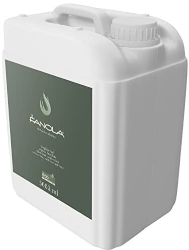 Planika Fanola Premium Flüssiger Brennstoff - Bioethanol für Kamine - Pflanzlichen Ursprungs - Saubere Verbrennung - Rauch-, ruß- und aschefrei - Umweltneutral - 4x5L