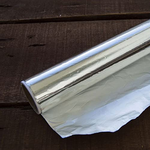 Film aluminium rouleau en boîte distributrice, qualité restauration, plusieurs tailles disponibles (largeur 30cm / longueur 50m)