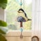 Blogiiup Vogelgesang-Glocke, Gartendekoration, hängendes rustikales Windspiel, Anhänger, Metallrohrglocke, Türklingel-Anhänger, Festival-Geschenk, Zeugenfreundschaft, Musik-Windspiel