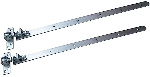 2 x SOTOOLS Gartentorband M16 verstellbar 835-865 mm Stahl verzinkt Gartentorscharnier Torscharnier