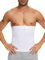 SLIMBELLE Herren Bauchweggürtel Body Shaper Gürtel Bauch Shaper Schwitzgürtel Rückenunterstützung für Fitness Sauna Schlankheitstraining Jogging Yoga Weiß-02 S