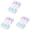 PartyKindom 6pcs Cute Lens Storage Box Practical Container for Lenses Travel-Friendly Design Easy to Carry Durable Material for Decoration