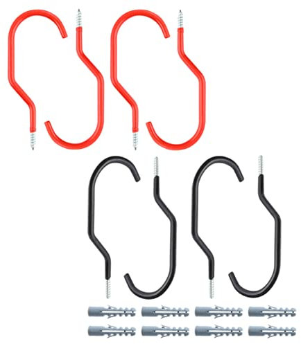 KICHOUSE 16 Stück Fahrradhaken Robuster Kleiderbügel Faltbar Wandmontage Kleiderständer Deckenhaken Fahrrad Parkhaken Robuster Kleiderbügel Robuster Haken Straßenwandhaken