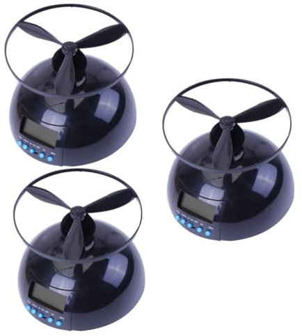 Alipis 3st Digitaler Wecker Elektrischer Wecker Lauter Helikopter-wecker Digitaluhren Digitale Zeitschaltuhren Hubschrauber-wecker Hubschrauber Uhr Ziffern Tischuhr Stumm Die Faulen