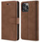 TOHULLE Case for iPhone 13 Pro Max, Premium PU Leather Wallet Case with Card Holder Kickstand Magnetic Closure Flip Folio Case Cover for iPhone 13 Pro Max (6.7 Inch) - Coffee Brown