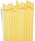 SUNDEE Lot de 12 pailles réutilisables en plastique pour bocaux Mason, gobelets, longues pailles incassables, sans BPA et respectueuses de l'environnement, avec brosse de nettoyage – Jaune
