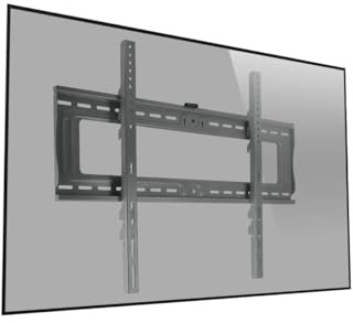 MonLines MWH013S Flache TV Wandhalterung 42-90Zoll abschließbar, Silber