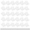 BIVOFU 30Pcs LED Strip Befestigung, Wsserdichter LED Lichtstreifenclips, LED Strip Zubehör Passend für Von 6 mm, Silikon LED Streifen Halterung, Inklusive Schrauben Weiß