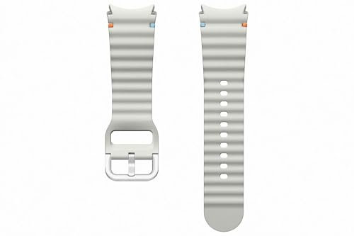 Samsung Sport Band (S/M) ET-SNL30 für die Galaxy Watch7 | Uhrenarmband, Sport Armband, Original Zubehör, elastisch, langlebig, guter Sitz, Silver