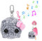 Asslye Sad Hamster Meme Tiktok - Trauriger Hamster Schlüsselanhänger mit Violine Sound, Handgestrickte Sad Hamster Kuscheltier Anti-stress Mutmacher Geschenk für Freunde Partner