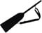 Qianly Kayak Paddle Cover Dragon Boat Paddle Bag Half Cut Pouch Organizer Carrying Bag for Inflatable Boat Kayaking Surfboarding, Black