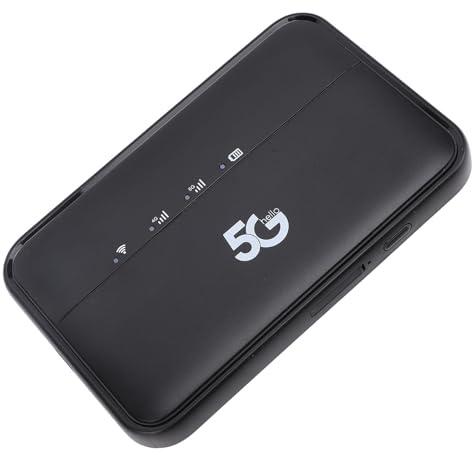 Mobiler 5G-WLAN-Hotspot, Weltweiter Hochgeschwindigkeits-WiFi6-Hotspot für Reisen, Wasserdicht nach IP54 und Wiederaufladbar mit 10.000 MAh, Tragbarer Entsperrter Gigabit-Router