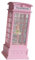 Generic Telefonzelle Spieluhr Glitzer Schneekugel mit Licht und Musik Ballett Mädchen Figur