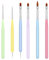SGERUFZ Pinceau Nail Art Ongles, 6 pièces, Gel Professionnel, Pinceau French Manucure, Pinceau Fin, Nail Art Sets, Nail Design Detailer Dabbing Tools
