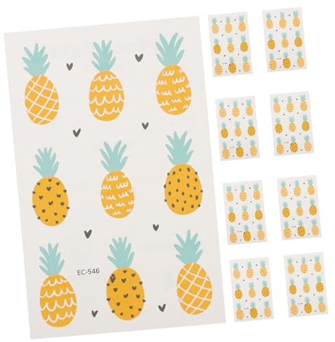 TOYANDONA 20 STK Obstaufkleber Stickers for Sticker für Kinder Easy to Remove Sticker wasserfeste Sticker Body Sticker Oil Removal Sticker Ananas-Geburtstagsdekoration Ananas-Aufkleber