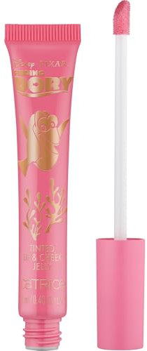 Catrice Disney Pixar Finding Dory Tinted Lip & Cheek Jelly, Lipgloss, Nr. 010, Pink, farbanpassend, mit Ölen, natürlich, vegan, ohne Parabene, Nanopartikel frei, glutenfrei, 1er Pack (12ml)