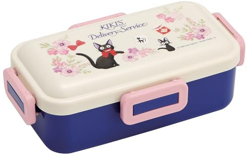KIKI'S LIEFERSERVICE Lunchbox 508.0 g (Französische Version) - BPA frei, 4-Punkt-Verschlusssystem, mikrowellengeeignet ohne Deckel, spülmaschinenfest - Studio Ghibli Bento Box