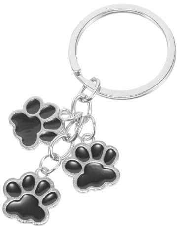 COSMEVIVI Porte-clés Charmes De Patte De Chien Décor Suspendu Pour Téléphone Bijou De Délicat Charmes De à Main Breloque Suspendue Pour Black Alliage De Zinc
