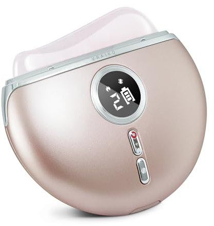 VRAIKO Alpenglow Gua Sha Gesichtswerkzeuge, Gesichtsformungswerkzeug, elektrisches Gesichtsmassagegerät mit Wärme & Vibration & Anti-Aging, Facelift, Falten-und Schwellungsreduzierung