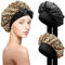 2 Stück Seidenhaube zum Schlafen Schlafhaube Haare Schützen, Satin Haarhaube mit elastischem Band, Weiche Nachtmütze für Lockiges Haar, Sleep Cap Satin Bonnet für Damen