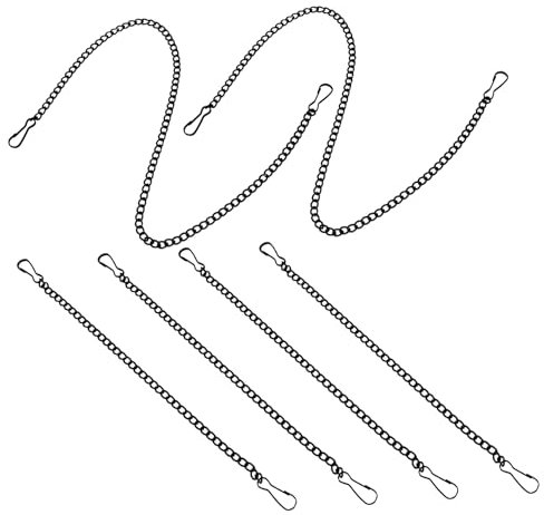 Beatifufu 6pcs Metal Hanging Chain Hooks for Plant Hanger DIY Picture Frame Ornament Hook Chain for Hanging Baskets and Indoor Plant Pots