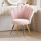 Aivermeil Samt Esszimmerstuhl 1 Stück •Wohnzimmerstuhl Küchenstuhl Polsterstuhl mit Rückenlehne Armlehne Metallbeine •Upholstered Guest Chair for Living Room