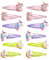 Landrain 12 Stück Haarspangen Mädchen Einhorn, Haarklammern Glitzer, Haarspange Kinder Mehrfarbig(Rosa,Grün,Lila)