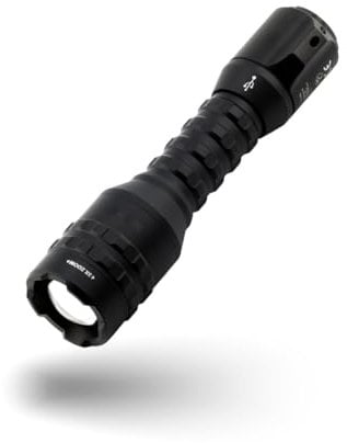 NEBO Davinci 800-800 Lumen Wiederaufladbare Wasserdichte LED-Taschenlampe - Mit Powerbank-Funktion und einstellbarem Zoom, Schwarz