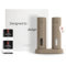 LARS NYSØM Elektrische Gewürzmühlen & Gewürze Geschenkset - Salz- und Pfeffermühlen Set mit 2 hochwertigen Gewürzdosen (Salz, Pfeffer) - Schöne Geschenkbox (Geschenkset - Taupe Brown)