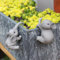 ACAREY Elefant Gartendeko Für Draußen, 2 Stück Harz Elefant Garten Deko Figuren, Kawaii Tiere Dekoration Gartenfiguren, Geschenke Für Frauen & Mama, Outdoor Deko Für Terrasse