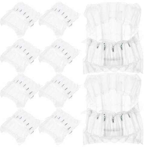 Kichvoe Bolsa Protectora Inflable para Botellas de Vino y Cerveza, 24 Unidades, Funda Acolchada Columna de Aire, Diámetro 8 Cm X Alto 12 Cm, Bolsa de Transporte Segura para Viaje