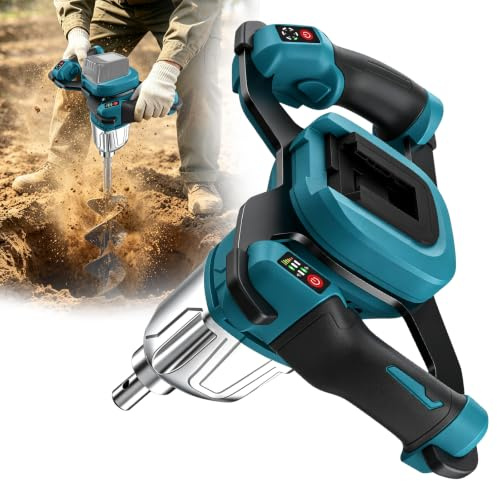 Taladro de tierra profesional con batería Makita de 18 V