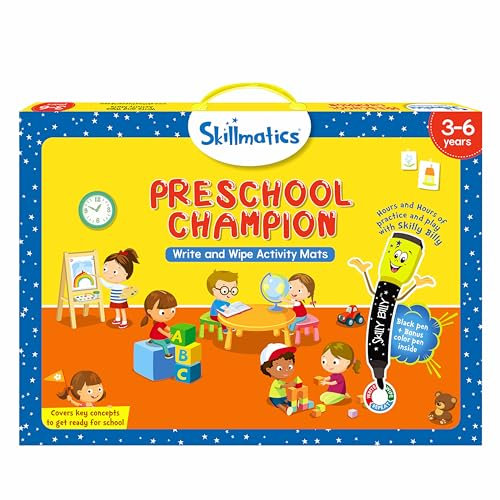 Skillmatics Preschool Champion, Fun Learning Activities, Educational Toy and Game, Gifts for Ages 3, 4, 5, 6